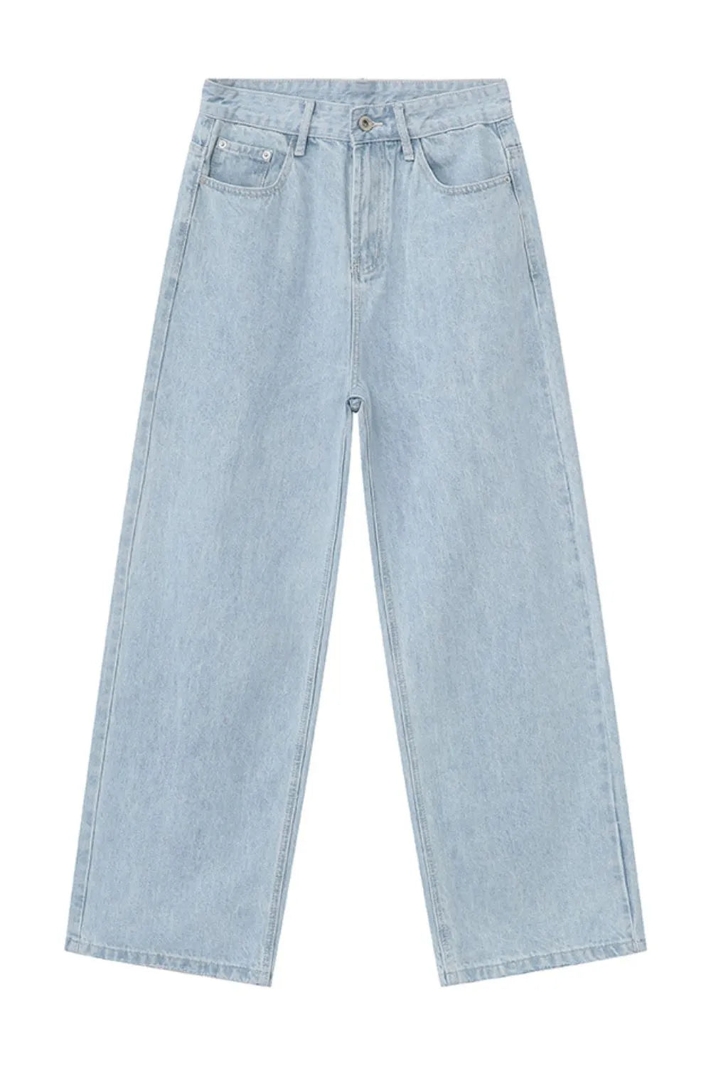 Premium Wide Leg Jeans with Pockets