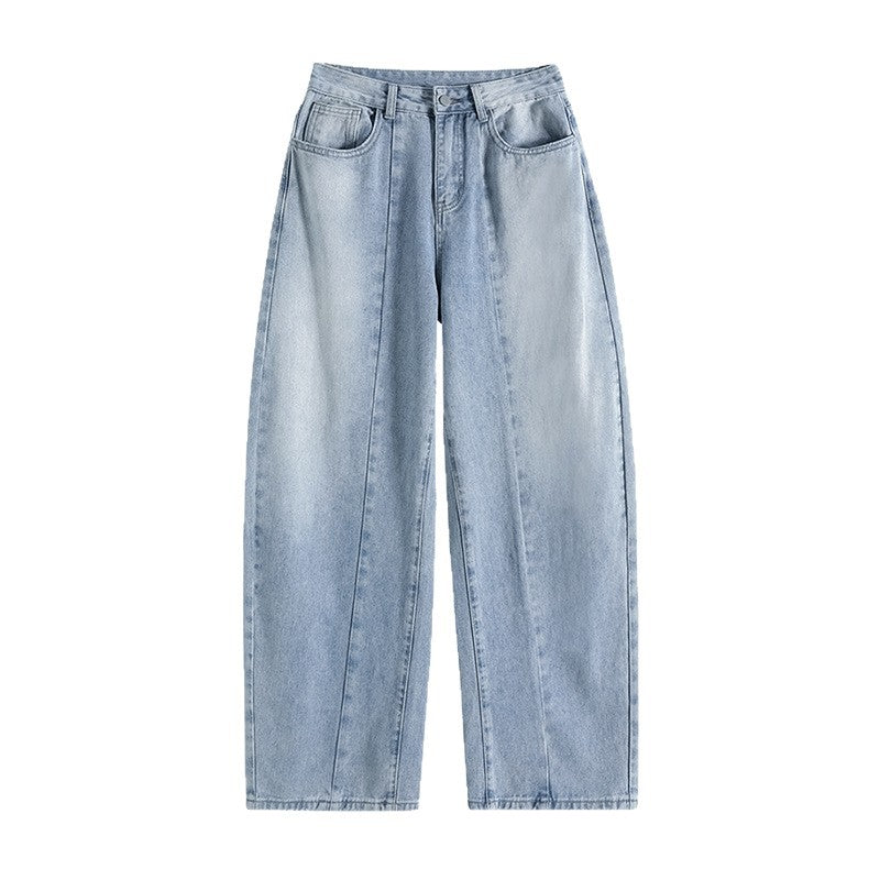 Thin Tencel Wide-Leg Jeans for Women - High-Waist Loose Flared Pants