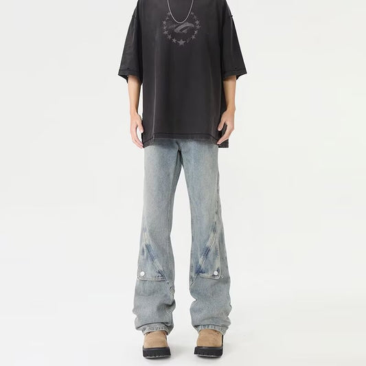 High Street Micro Flared Loose Casual Pants