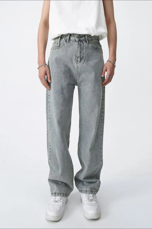 Premium Baggy Jeans with Pockets - Japanese Denim
