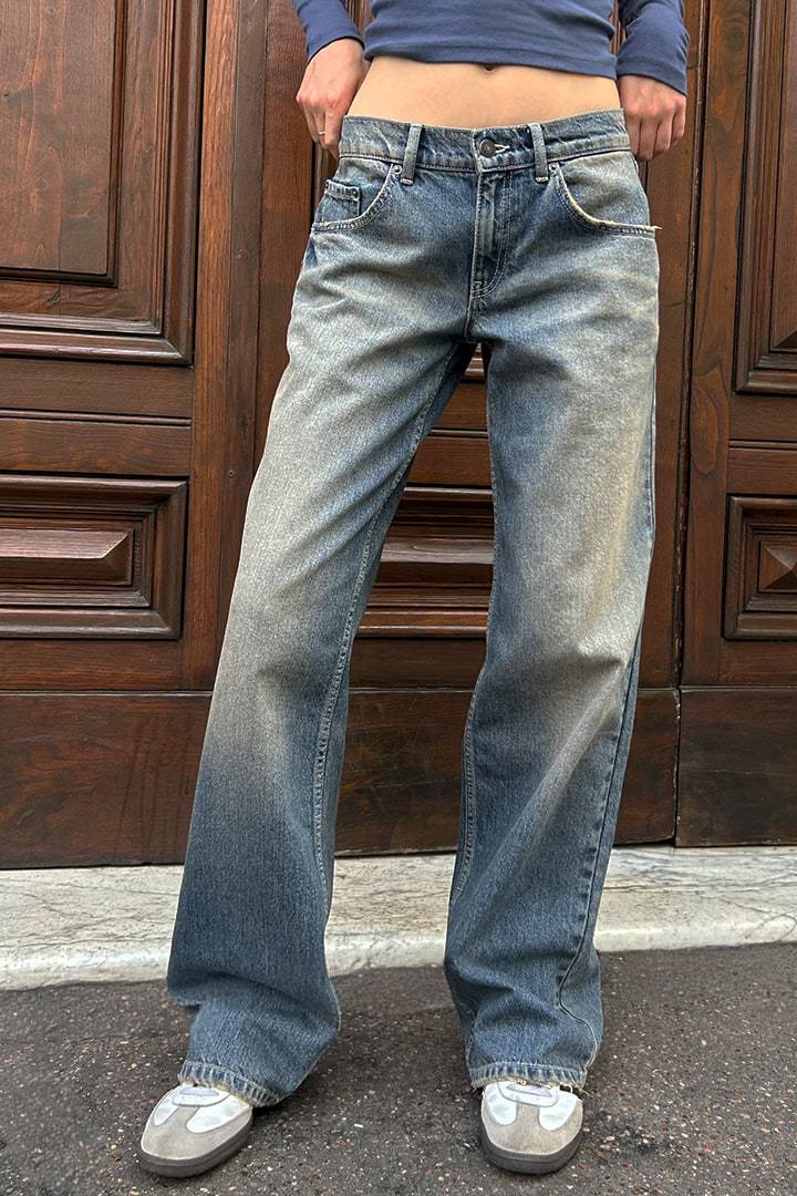 Premium Wide Leg High Waisted Jeans in Various Colors