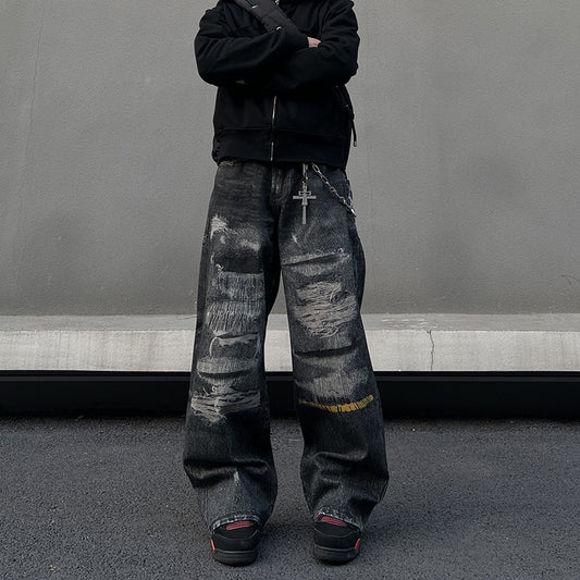 Washed Denim Jeans for Men and Women