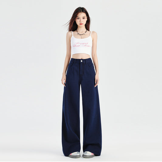 Women's High-Waisted Wide-Leg Jeans - Stylish & Comfortable Denim Pants