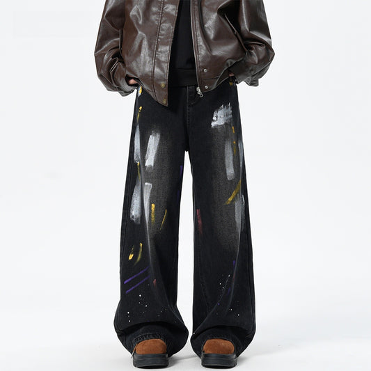 Graffiti Design Denim Jeans for Men