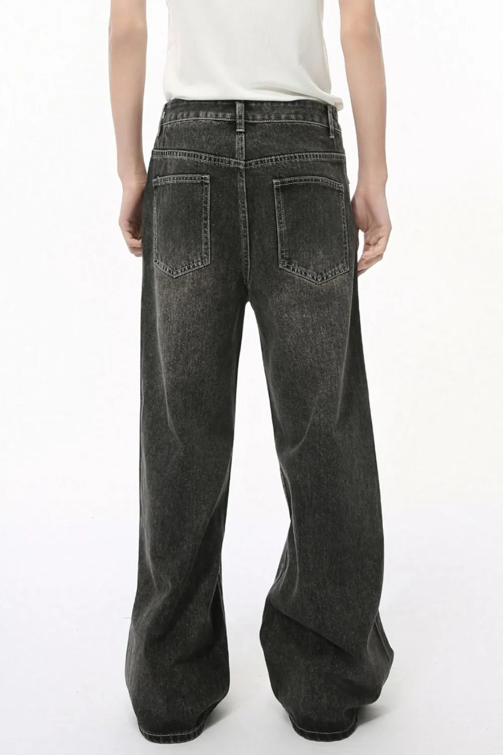 Premium Wide Leg Men's Jeans with Pockets