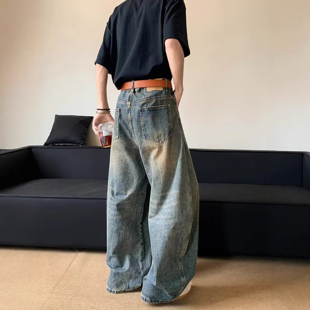 Versatile Loose Straight Leg Wide Leg Casual Knife Pants