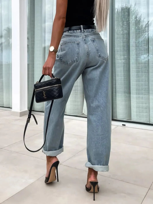 Street Trendy Casual Loose Women's Jeans