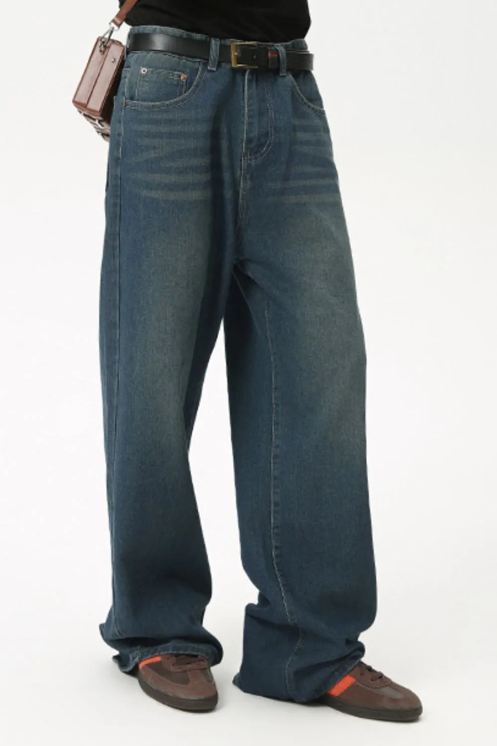 Premium Men's Mid Rise Straight Leg Jeans - Japanese Denim