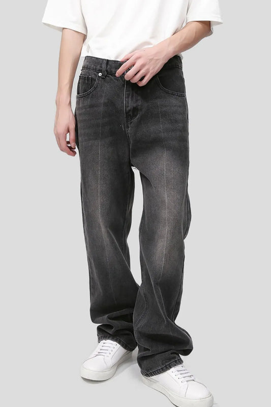 Premium Baggy Jeans with Pockets - Japanese Denim