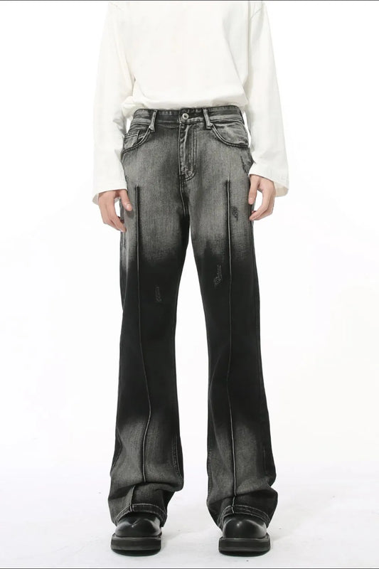 Pocketed High Waist Jeans - Premium Japanese Denim