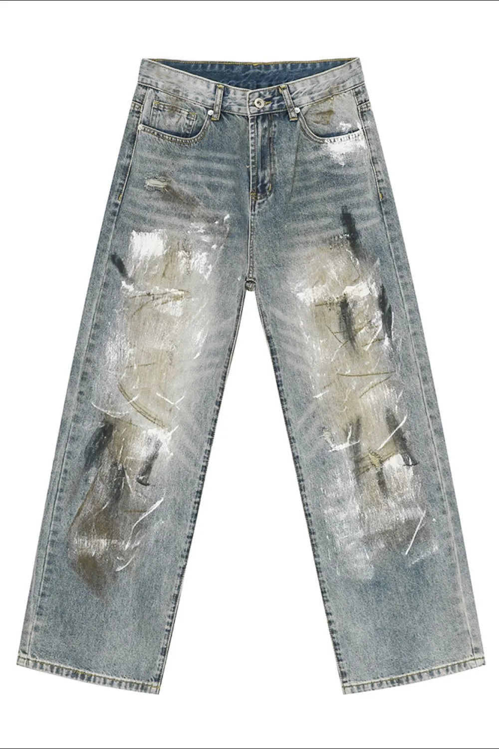 Premium Baggy Jeans with Pockets - Japanese Denim