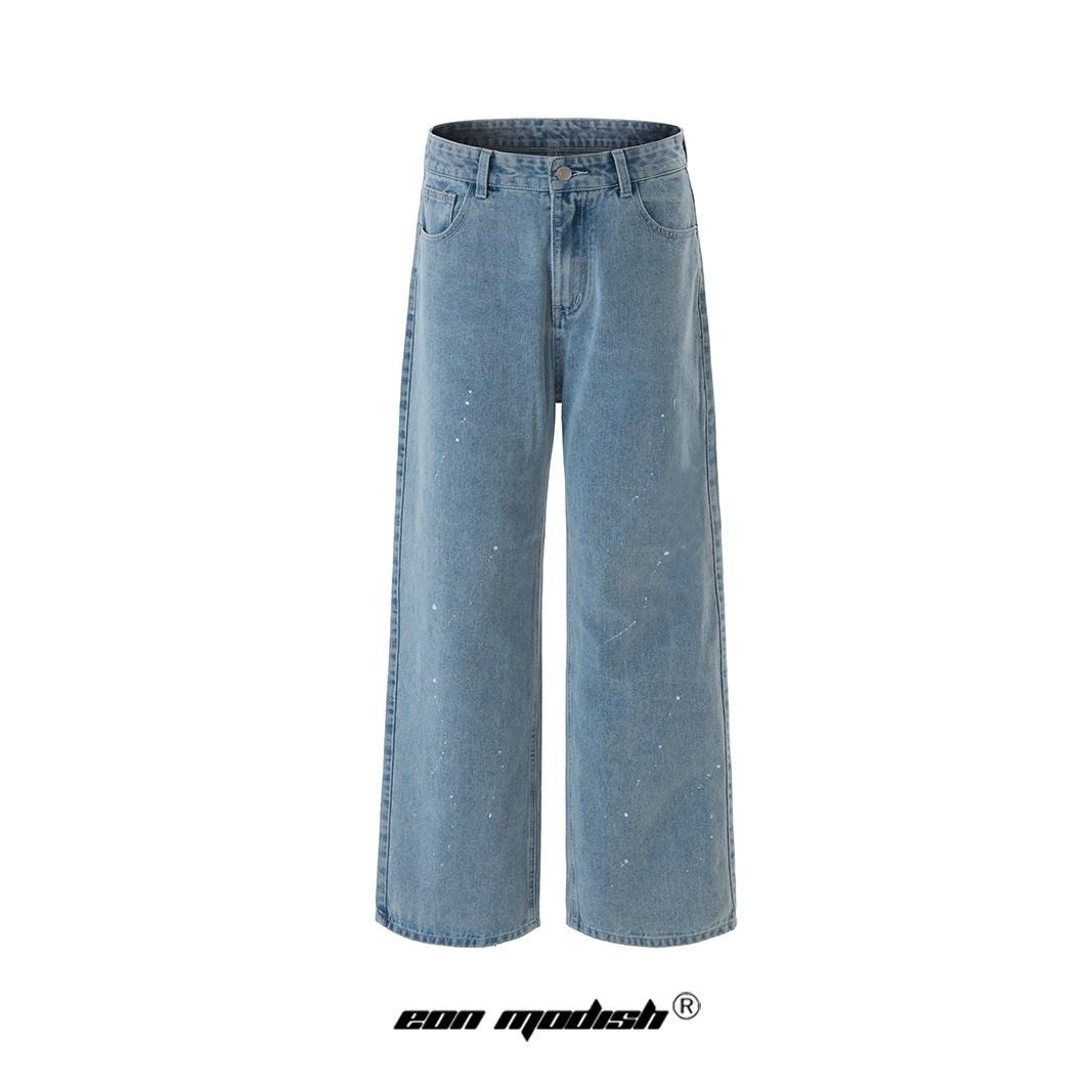 Simple Washed Denim Long Pants - Stylish & Comfortable