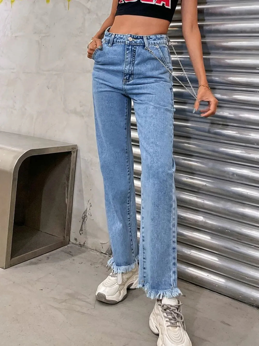 Women's Slim Fit Cowboy Pants with Slight Flare