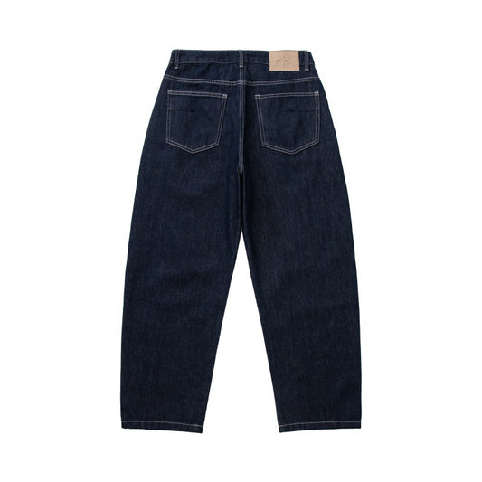 Men's Denim Cargo Pants - High Street Fashion Loose Wide Leg Trousers