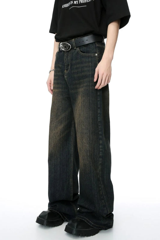 High Rise Wide Leg Jeans - Premium Japanese Denim