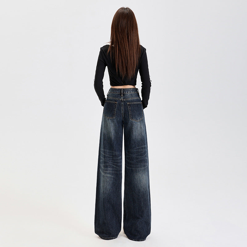 Women's Slimming Wide Leg Jeans - Versatile Spring Fashion
