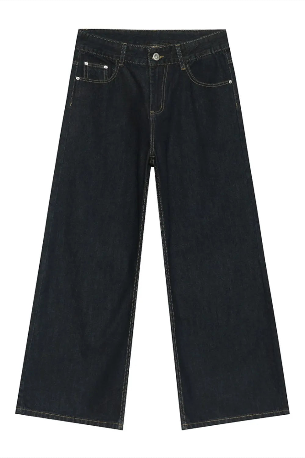 Premium Wide Leg Jeans with Pockets