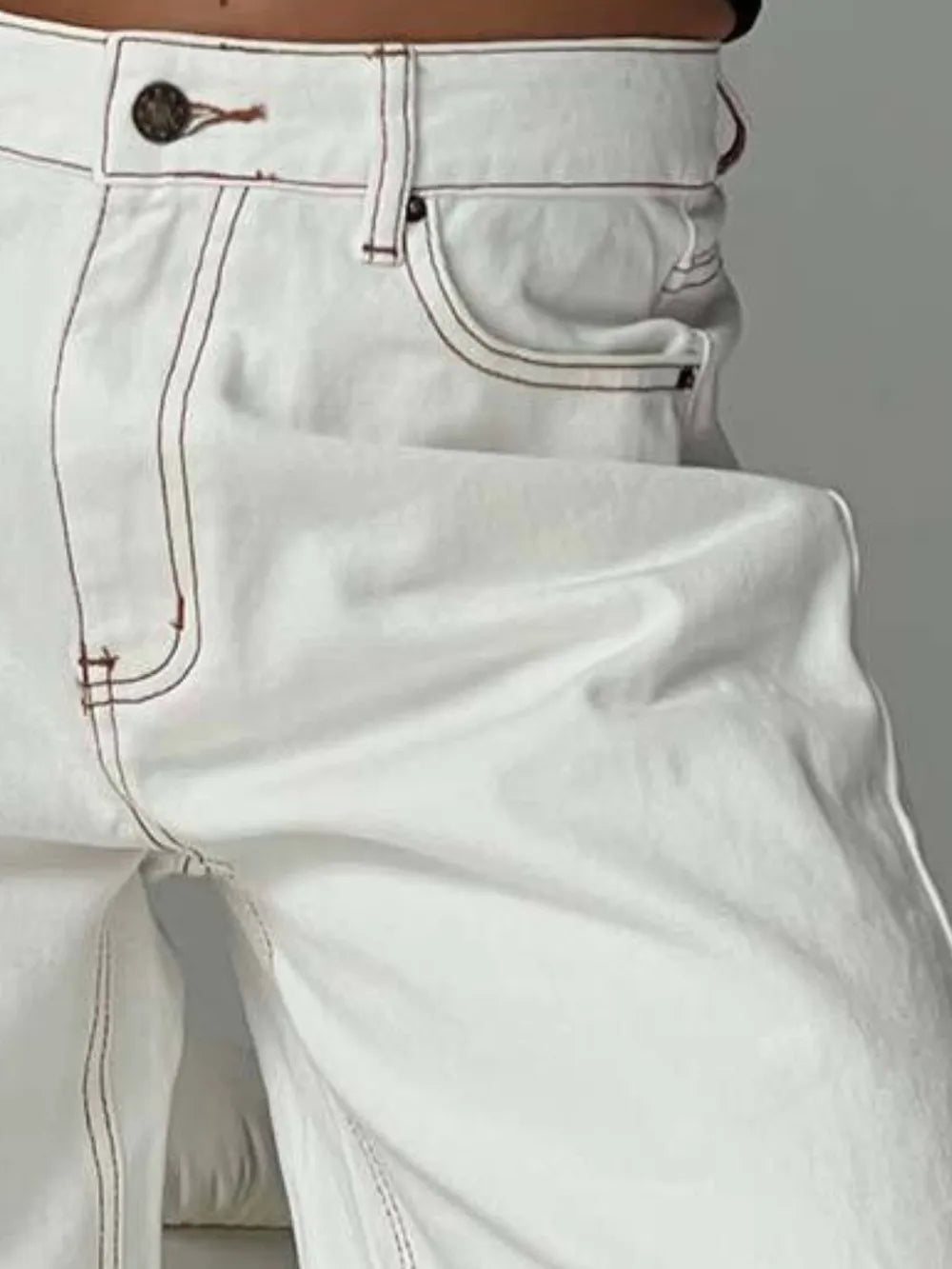 Wide Leg Jeans with Pockets - Premium Japanese Denim