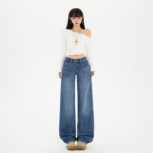 Women's Slimming Loose Wide Leg Pants - Premium Japanese Denim