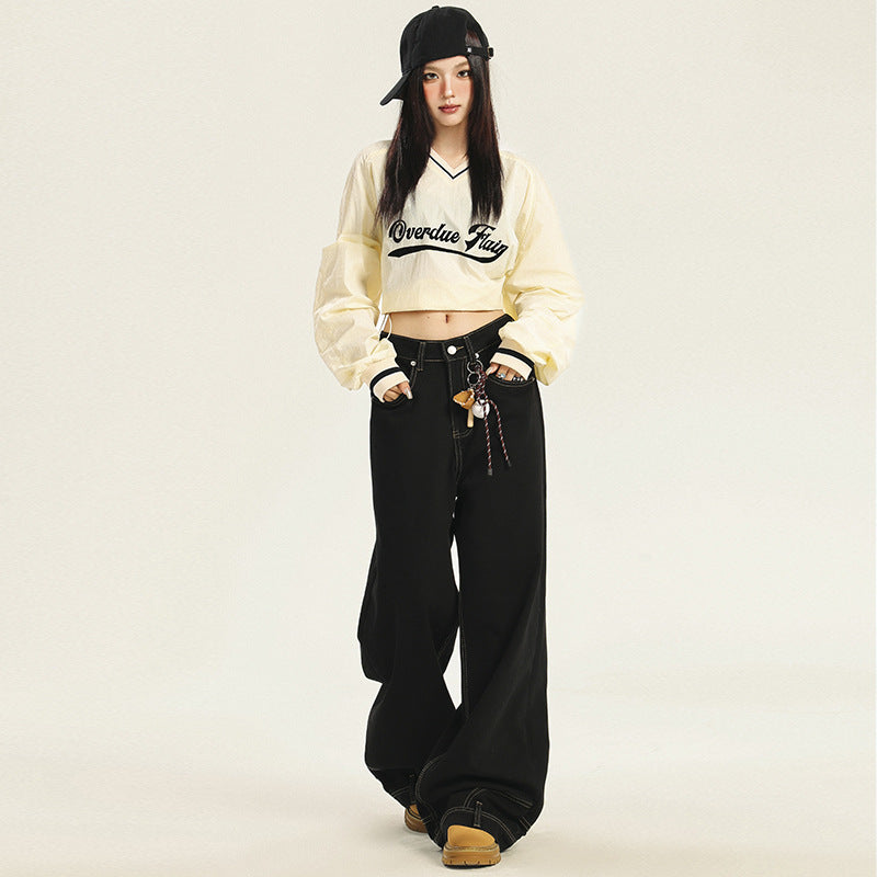 Women's High-Waist Wide-Leg Jeans - Flare Trousers in Premium Japanese Denim