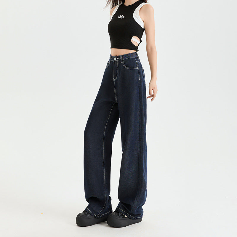 Women's Slim Wide-Leg Jeans - Premium Japanese Denim
