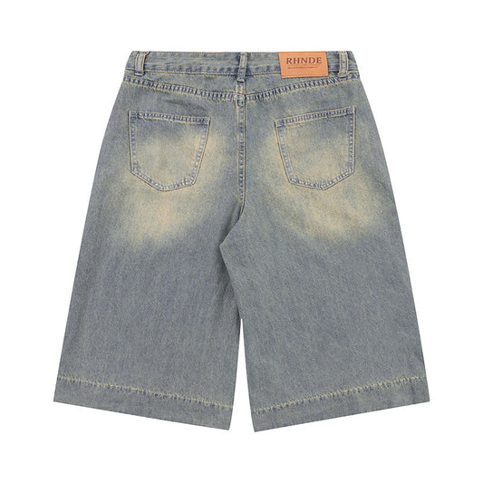 Premium Washed Denim Shorts for Modern Style