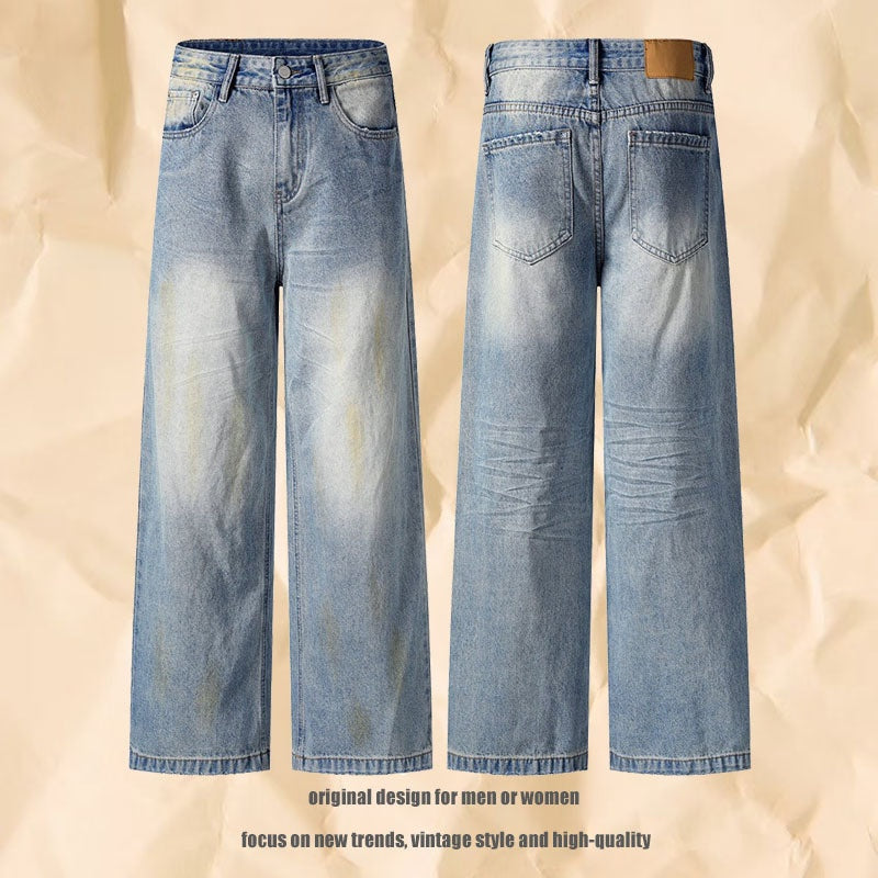 Men's and Women's Loose Wide-Leg Trousers - Premium Japanese Denim