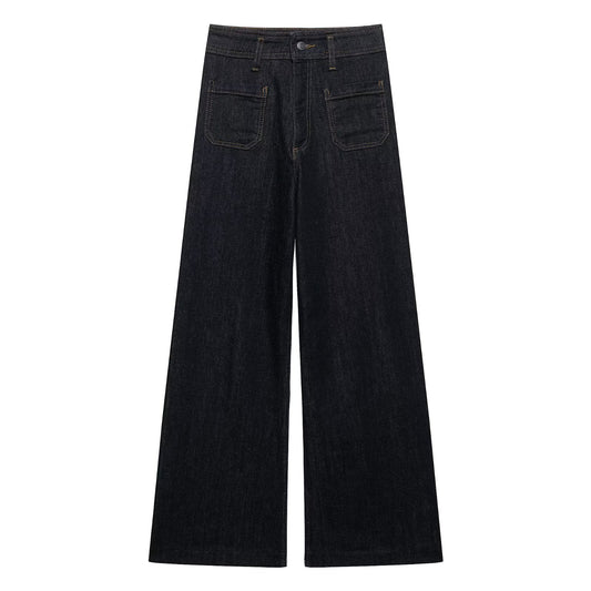 High Waist Wide Leg Jeans for Women - Fashionable & Versatile