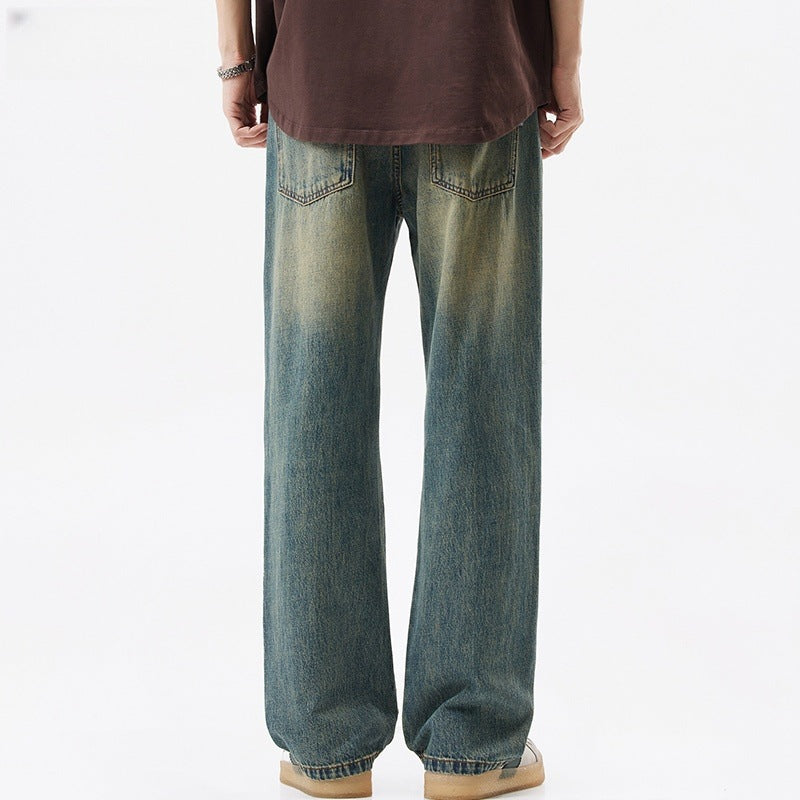 Loose Straight Leg Men's Beggar Wide Leg Pants