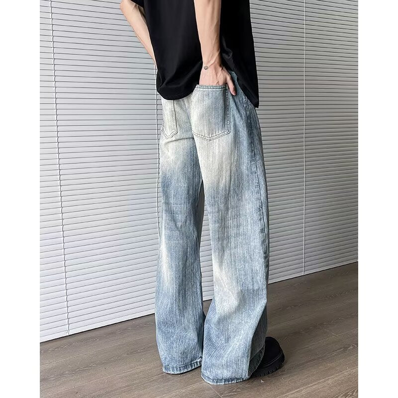 Premium Japanese Denim Straight Leg Floor Length Pants
