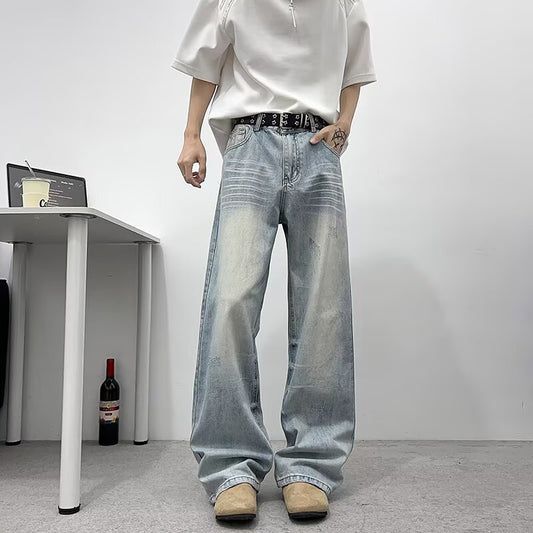 Retro Light Blue Summer Jeans - Thin Design