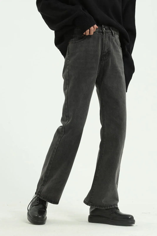 Premium Straight Leg Jeans with Pockets - Japanese Denim