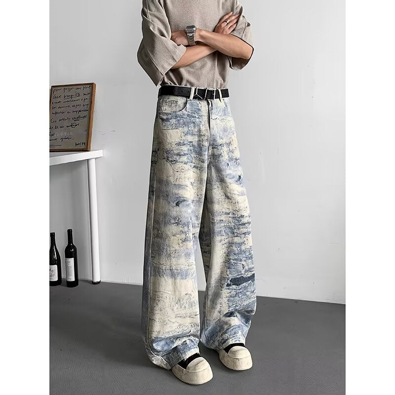 Premium Tie Dye Camouflage Jeans for Men and Women - Summer Collection