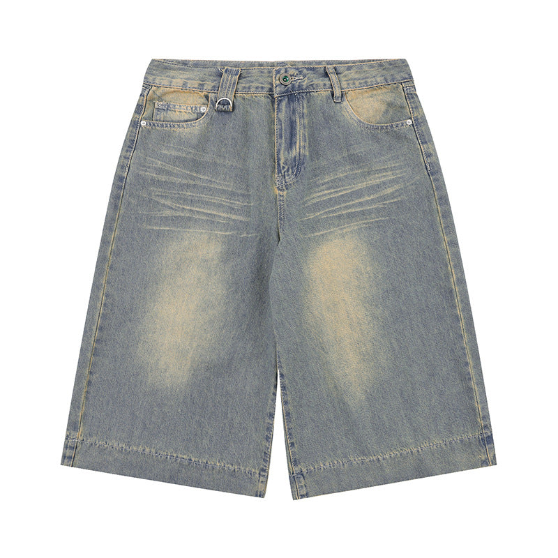 Premium Washed Denim Shorts for Modern Style