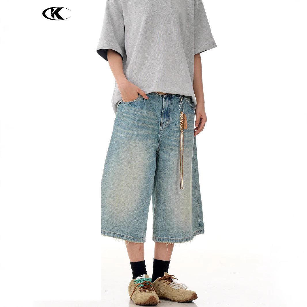 Premium Water-Washed Denim Pants for Men and Women