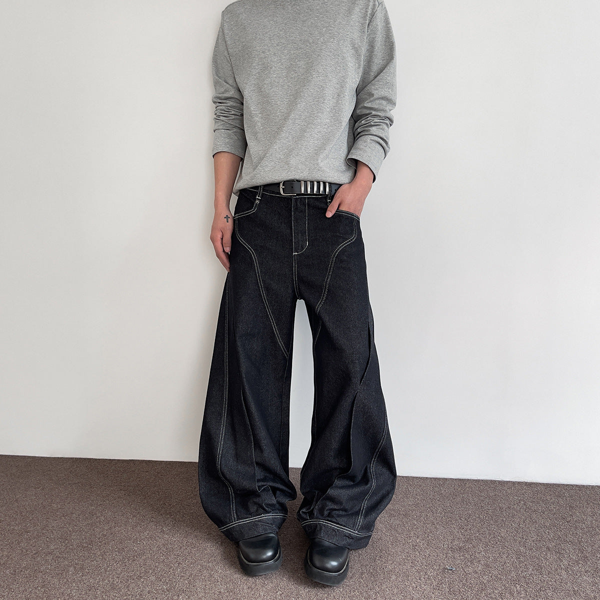 Summer Straight Slightly Flared Casual Pants - Premium Japanese Denim