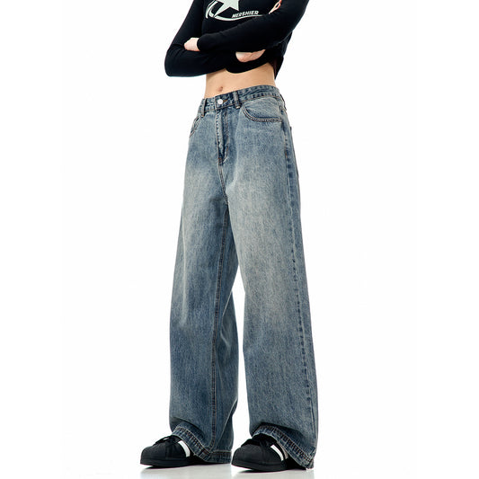 Loose Fit Versatile Wide Leg Jeans for Men and Women - Trendy Casual Pants