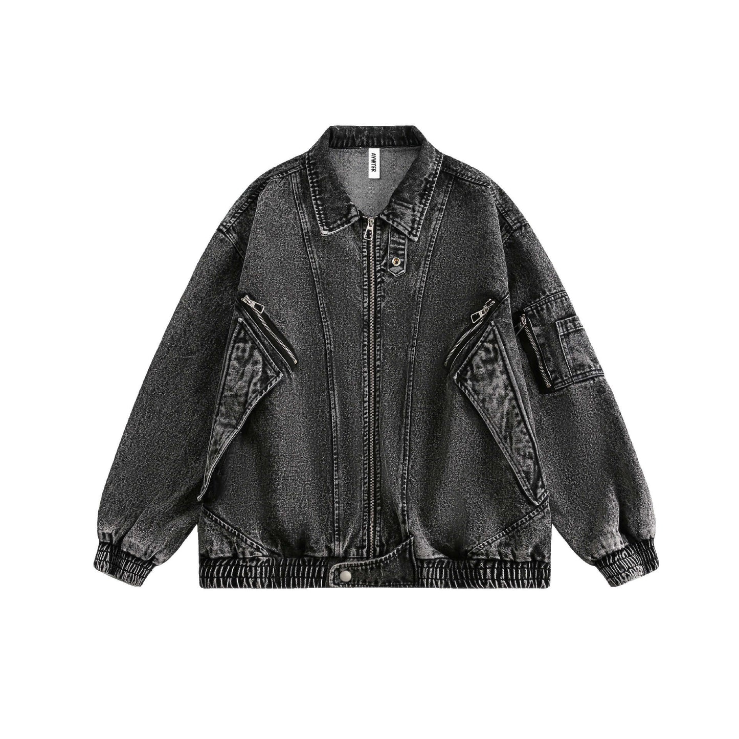 Street Style Workwear Short Denim Jacket