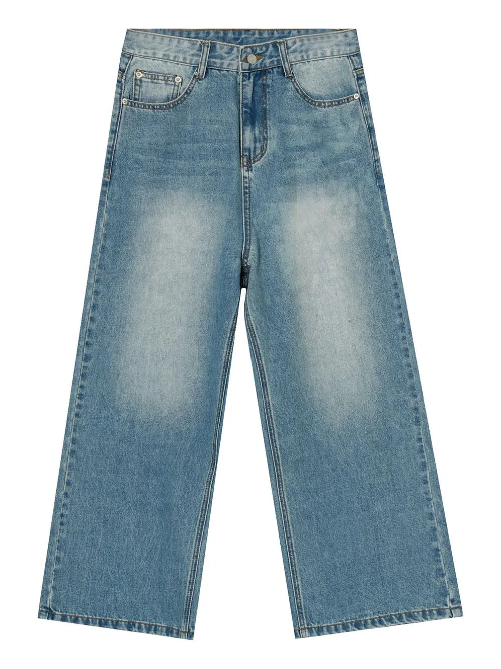 Wide Leg Jeans with Pockets - Premium Japanese Denim