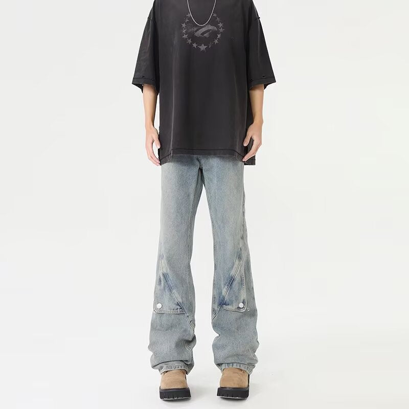 High Street Micro Flared Loose Casual Pants