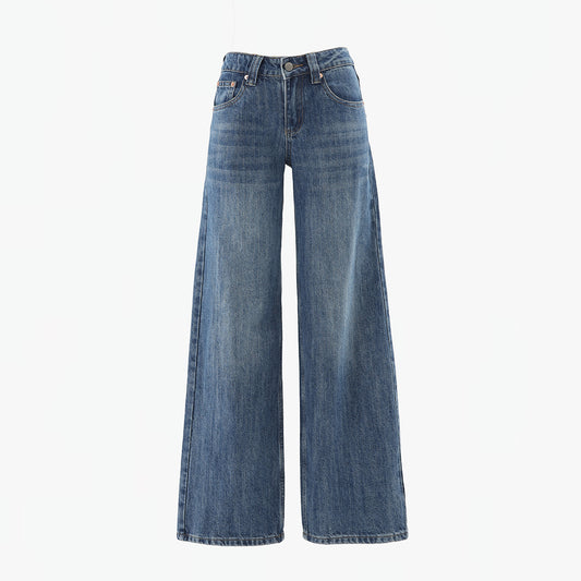Women's Slimming Loose Wide Leg Pants - Premium Japanese Denim
