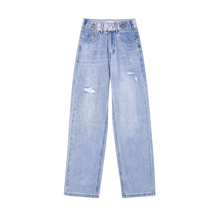 Super Wide Leg Jeans for Women - Spring New Loose High Waist Straight Pants