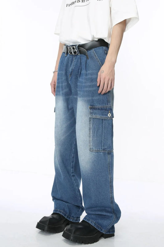 Premium Baggy Jeans with Cargo Pockets