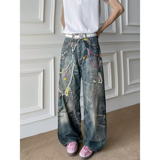 Men's 3D Digital Printed Jeans for Summer