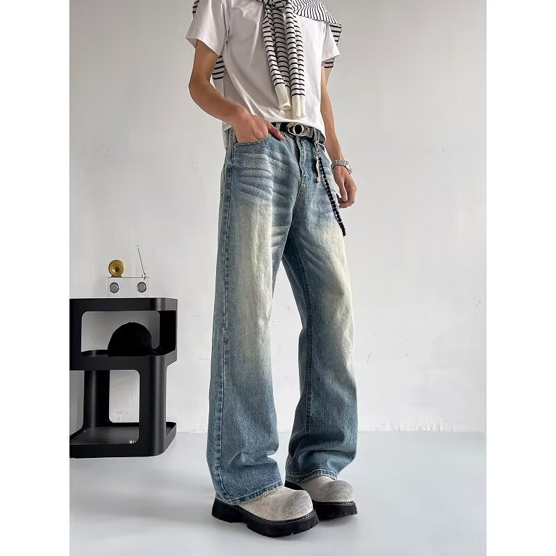 Summer Design Washed Loose Wide Leg Long Pants