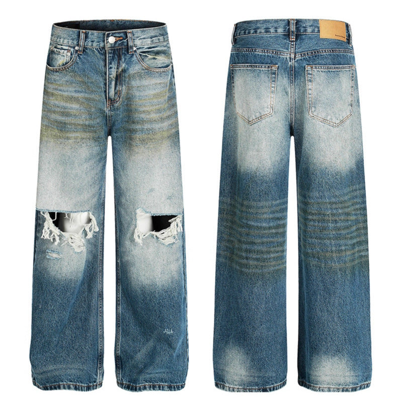 Premium Ripped Denim Pants for Men and Women