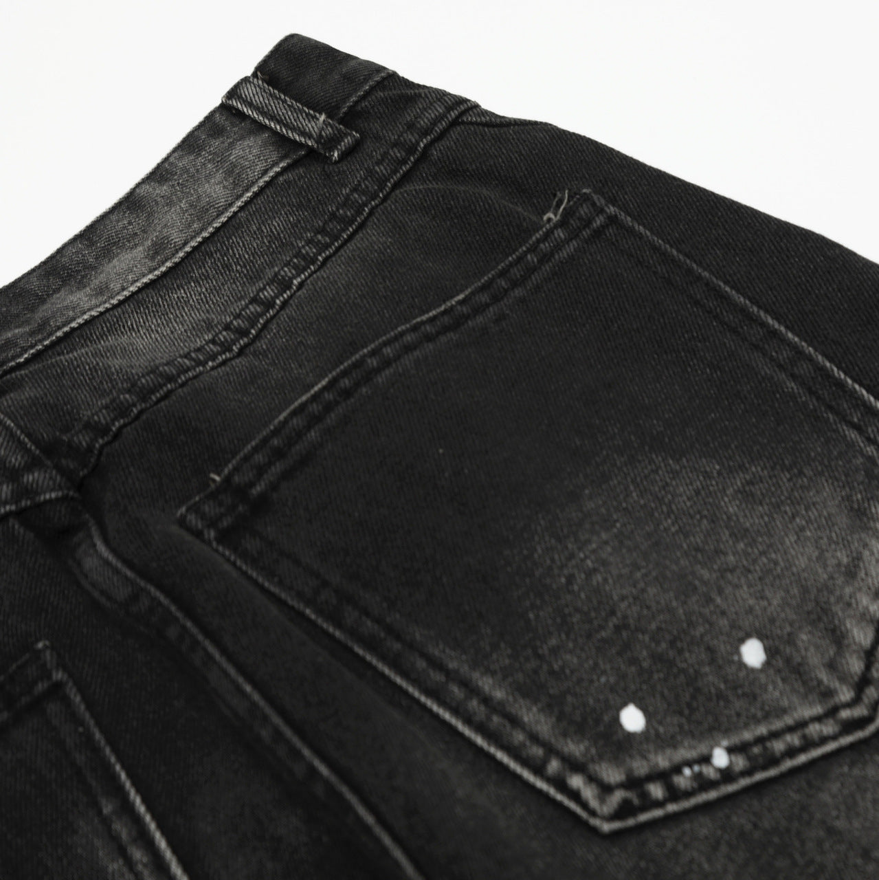 Street Style Washed Printed Straight Jeans