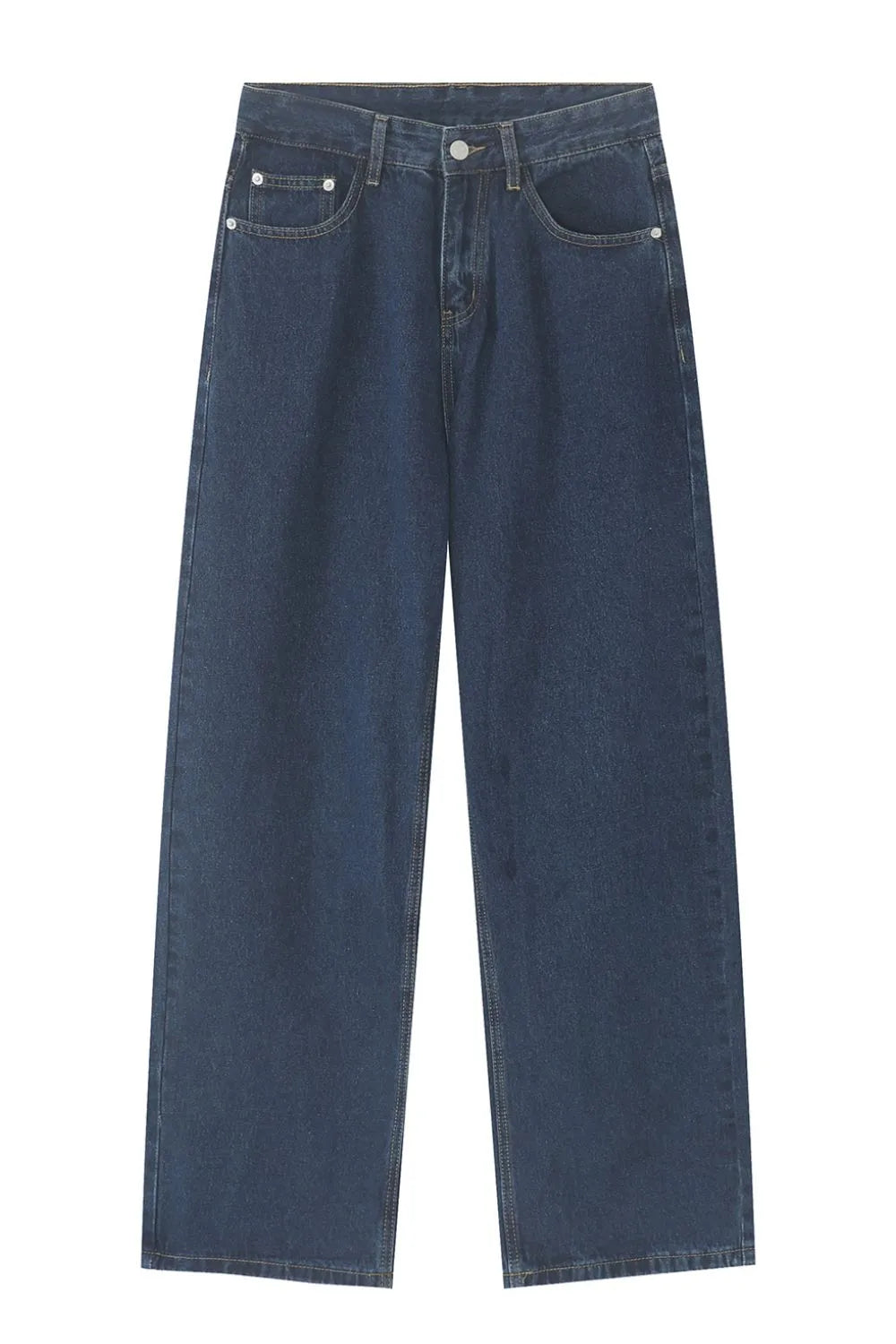 Men's Mid Rise Straight Leg Jeans - Premium Japanese Denim
