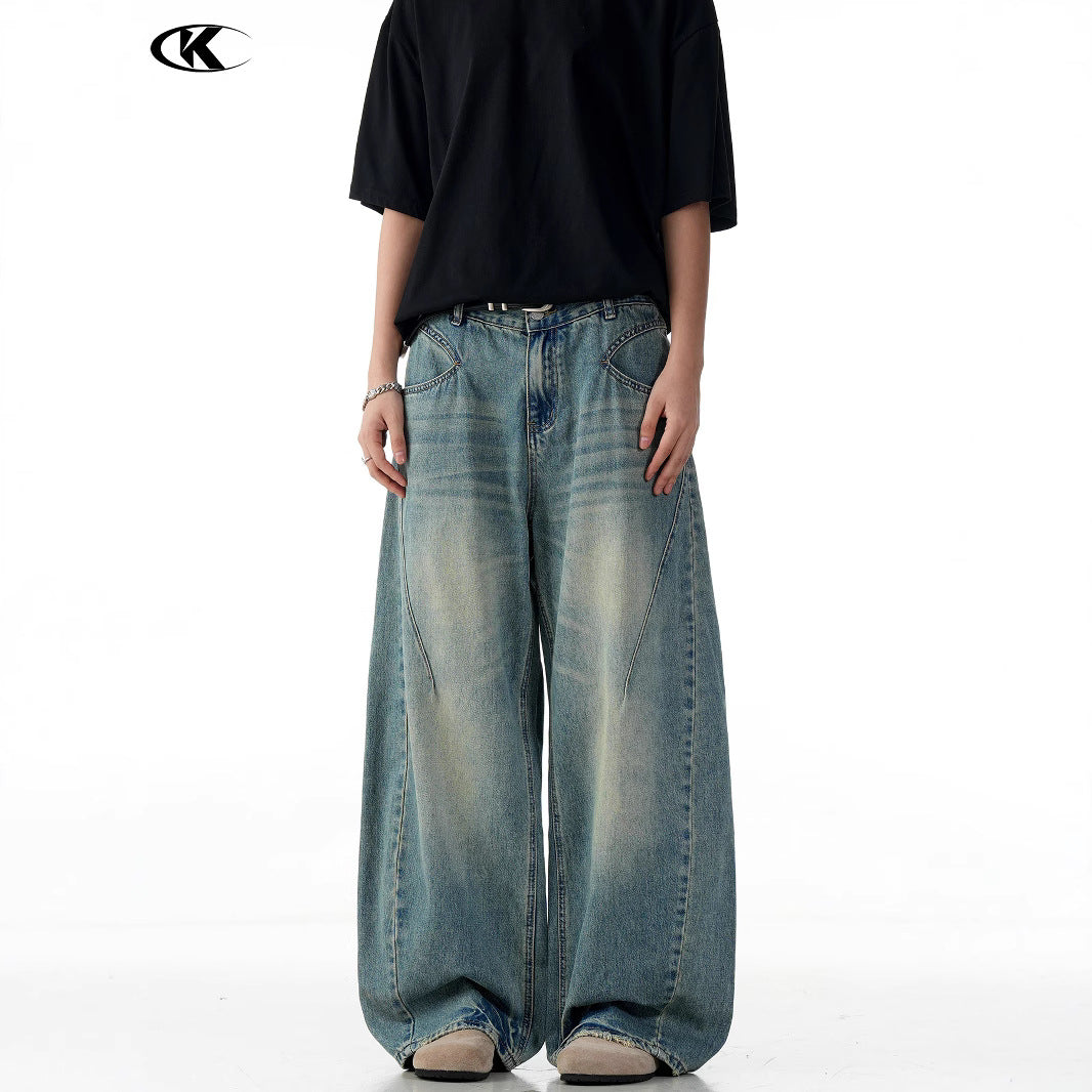 Loose Fit Casual Wide Leg Jeans for Men and Women