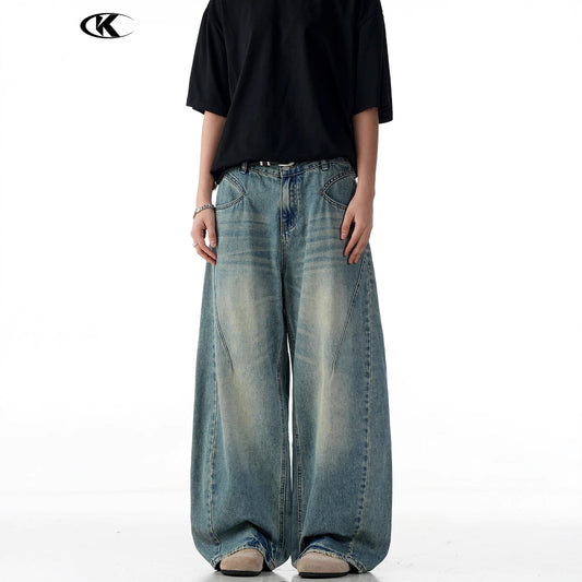 Loose Fit Casual Wide Leg Jeans for Men and Women